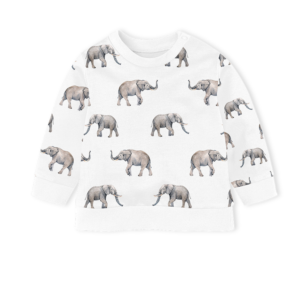SALE - Sweater Top - Elephants
