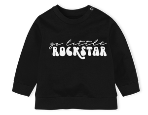 Sweater - Go Little Rockstar Black