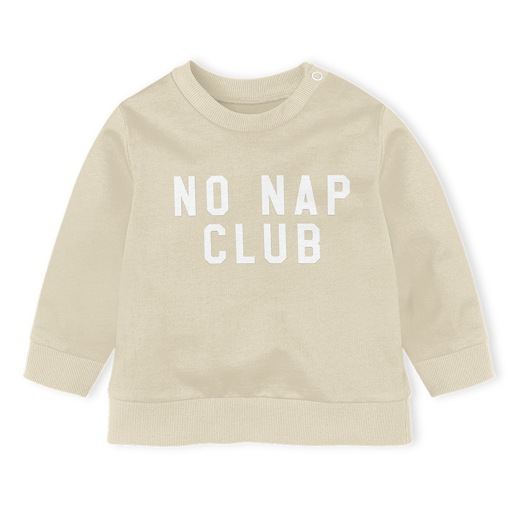 Sweater - No Nap Club Stone