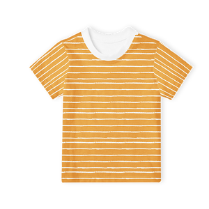 Short Sleeve T-Shirt - Stripe Mustard
