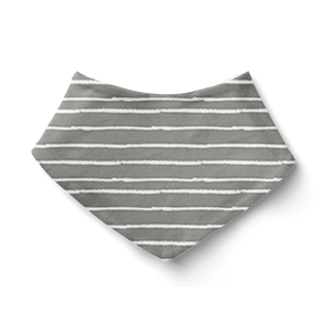 Bandana Bib - Stripe Grey