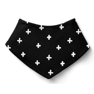 Bandana Bib - Cross White/B