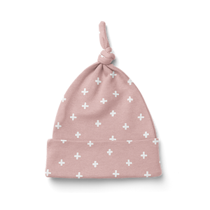 Knot Beanie - Cross Pink