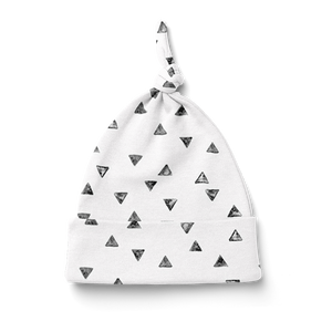 SALE - Knot Beanie - Painted Triangles