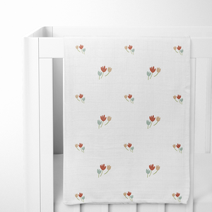 Swaddle Blanket - Autumn Floral