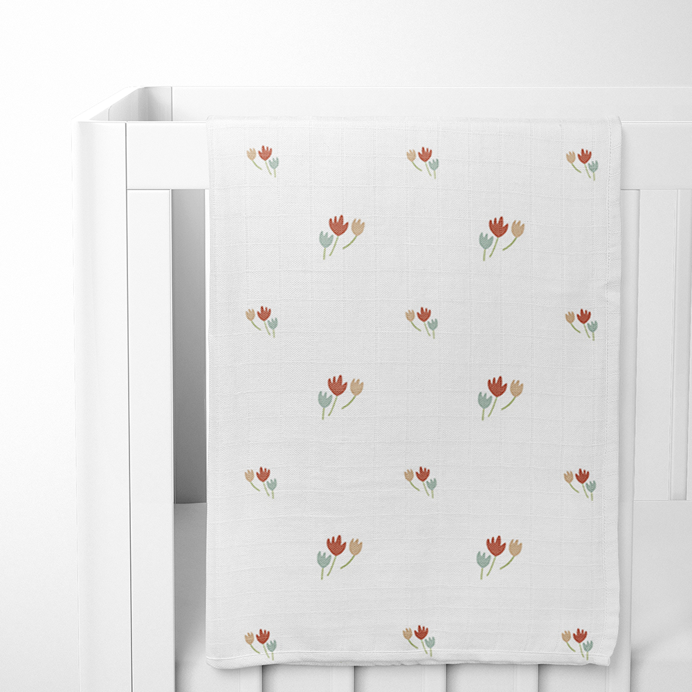Swaddle Blanket - Autumn Floral