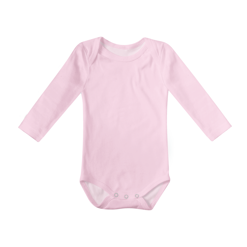 Baby Basics - Long Sleeve Onesie - Pale pink