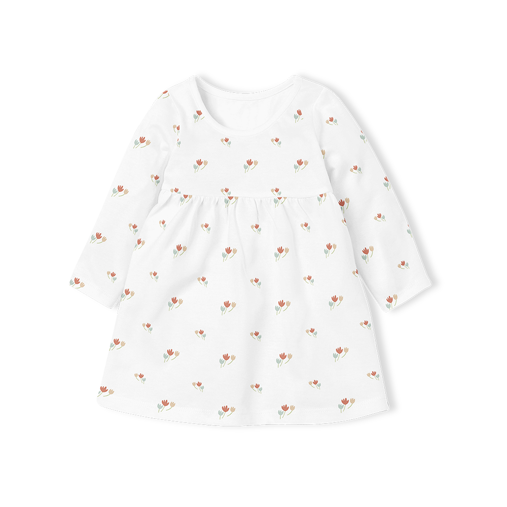 Long Sleeve Dress - Autumn Floral
