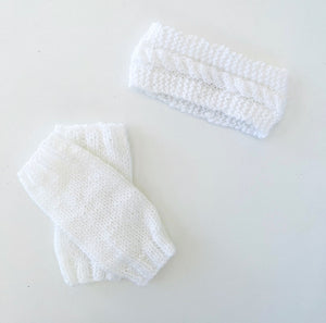 Knitted Leg Warmers and Headband set