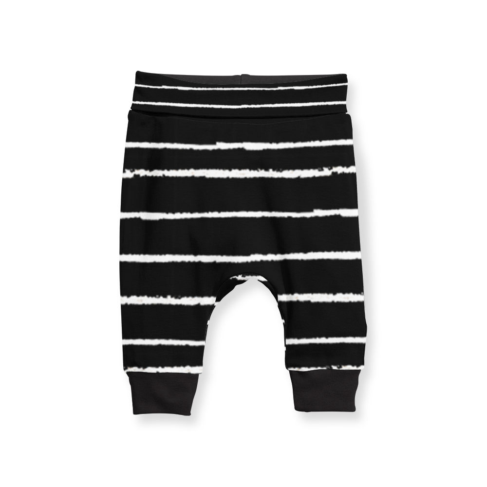 Jogger Pants - Stripe Black