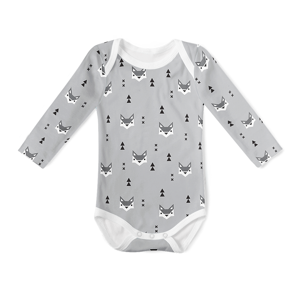 Long Sleeve Onesie - Mr Fox