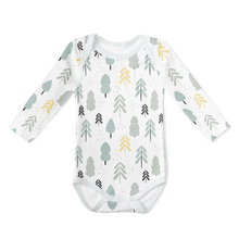 Load image into Gallery viewer, 2-Piece Long Sleeve Onesie Set - Forest and Forest Tree Blue

