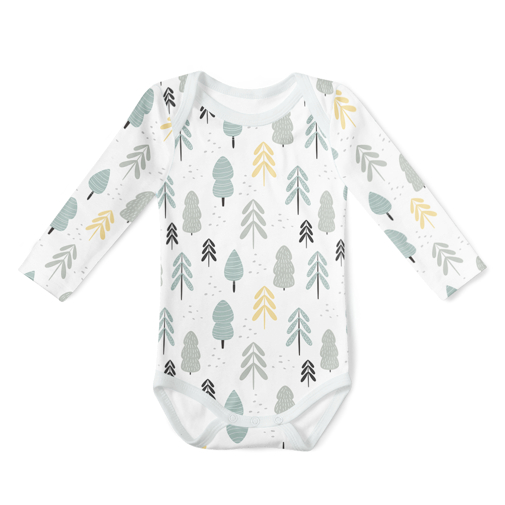 Long Sleeve Onesie - Forest