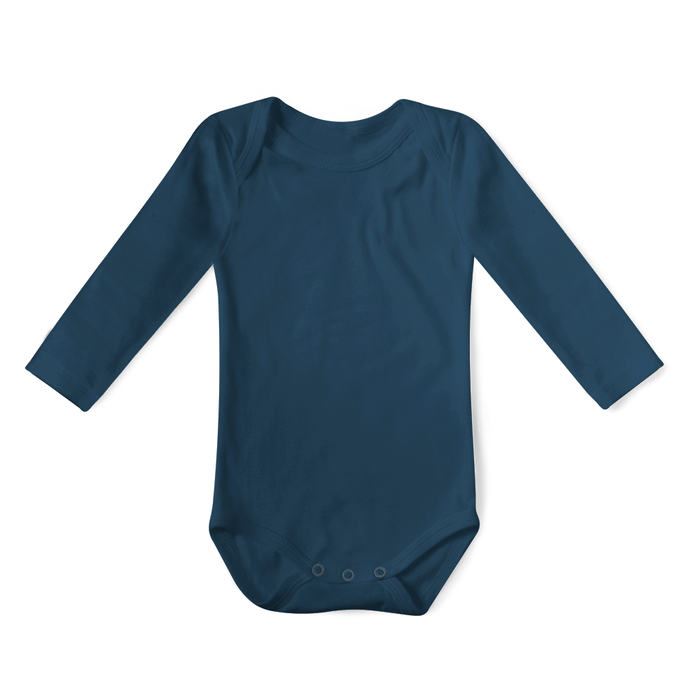 Baby Basics - Long Sleeve Onesie - Navy