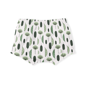Nappy Cover Pants - Green Leaves