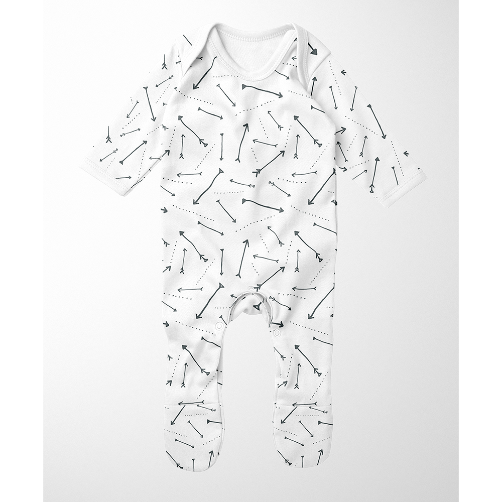 Footed Romper - Arrows