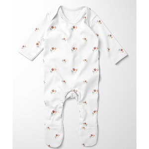 Footed Romper -Autumn Floral