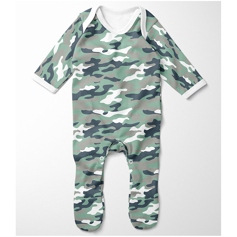 Footed Romper - Camo