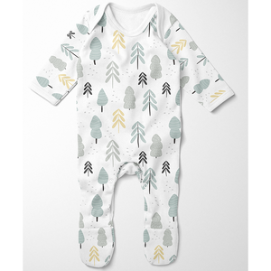 Footed Romper - Forest