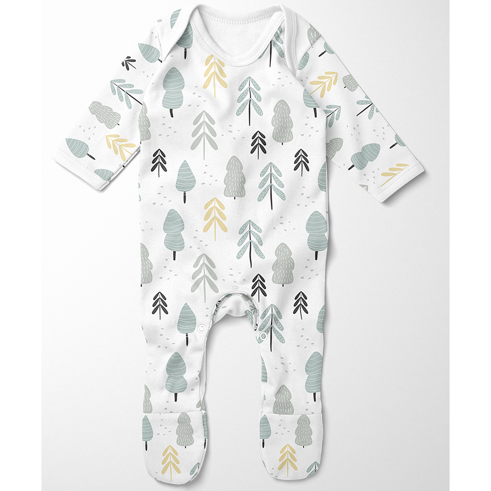 Footed Romper - Forest