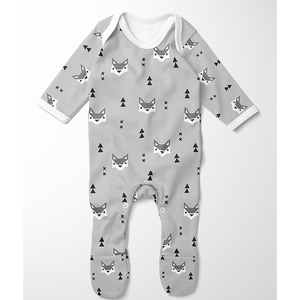 Footed Romper - Mr Fox