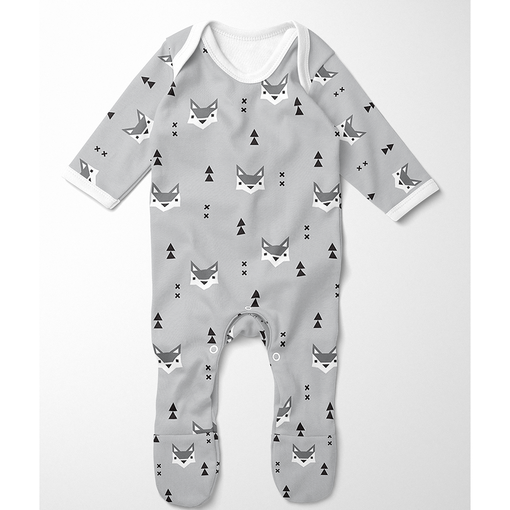 Footed Romper - Mr Fox