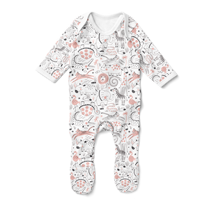 Footed Romper - Menagerie