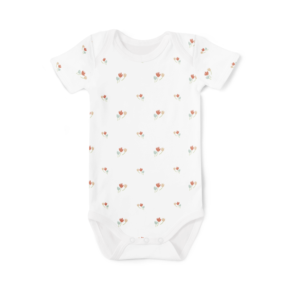 Short Sleeve Onesie - Autumn Floral