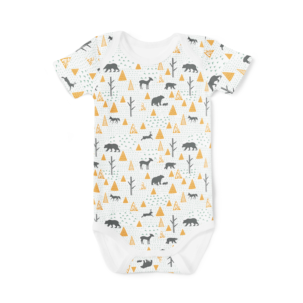 SALE - Short Sleeve Onesie - Birch Bear