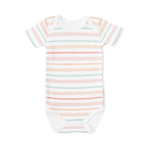 Short Sleeve Onesie - Candy Stripes