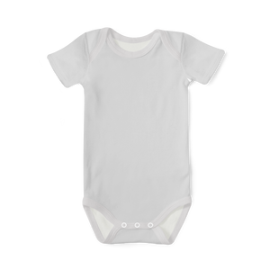 Baby Basics - Short Sleeve Onesie - Grey