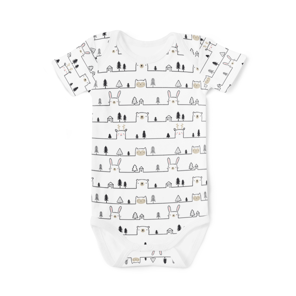 Short Sleeve Onesie - Oh Deer