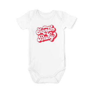 Short Sleeve Onesie - Santa Baby