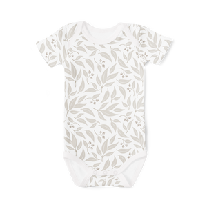 Short Sleeve Onesie - Willow Leaf Stone