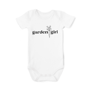 SALE - Short Sleeve Onesie - Garden girl