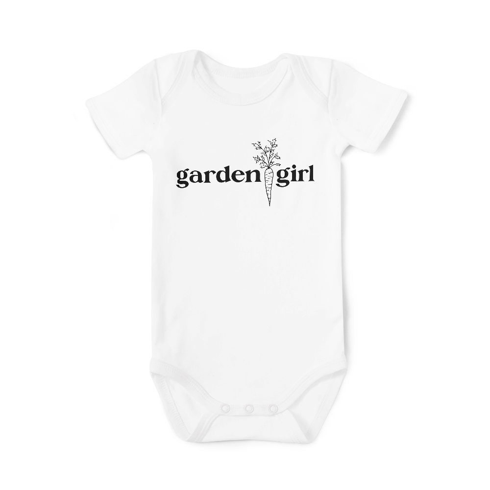 SALE - Short Sleeve Onesie - Garden girl