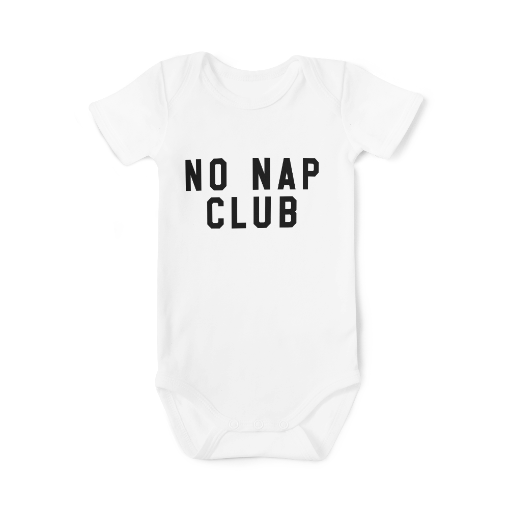 Short Sleeve Onesie - No Nap Club