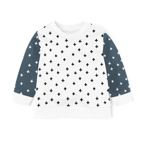 Sweater -  Cross Midnight - Black & White