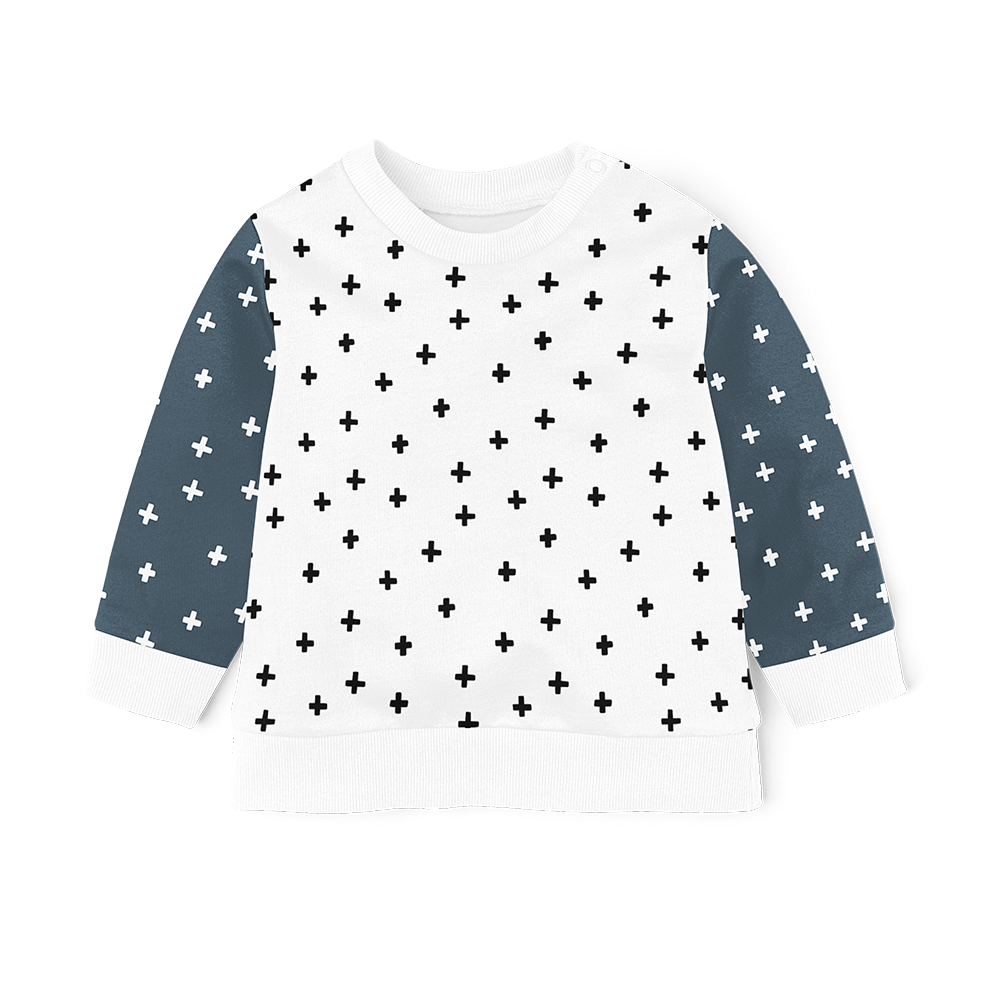 Sweater -  Cross Midnight - Black & White
