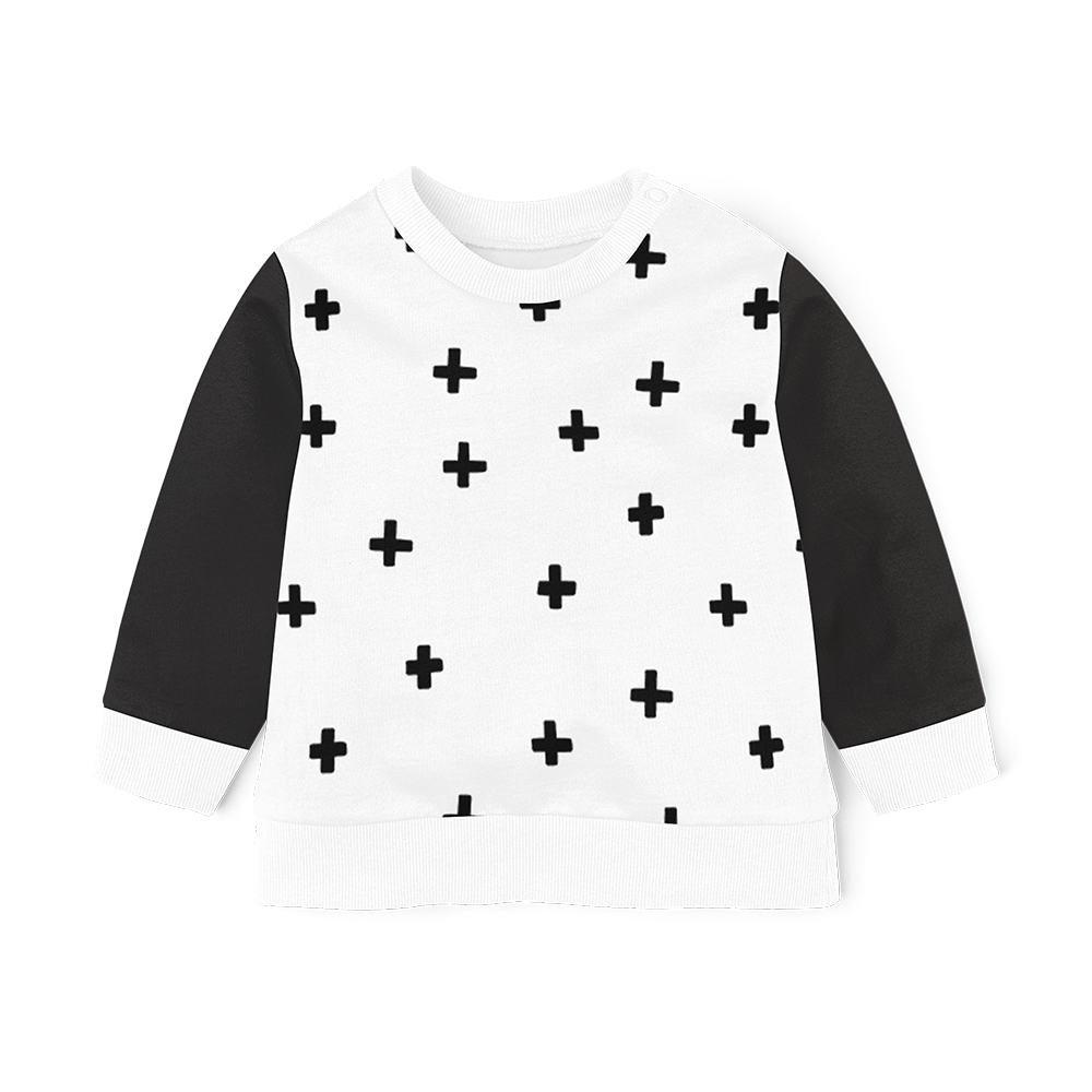 Sweater -  Cross- Black Sleeve