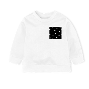Sweater - White/Cross White Pocket