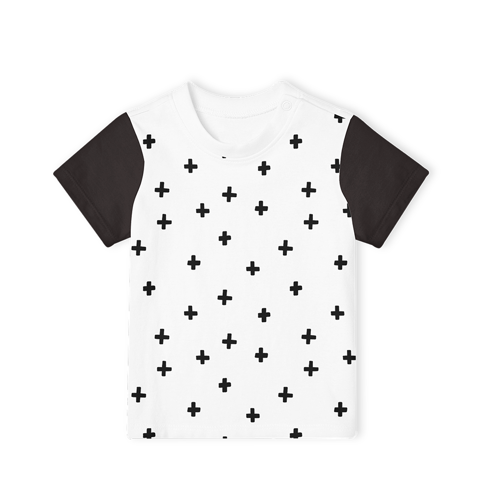 Short Sleeve T-Shirt - Cross with Black Sleeve