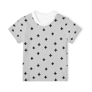 Short Sleeve T-Shirt - Cross Grey Rock n Roll