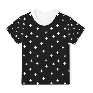 Short Sleeve T-Shirt - Cross White/Black