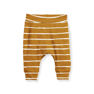 Jogger Pants - Stripe Mustard