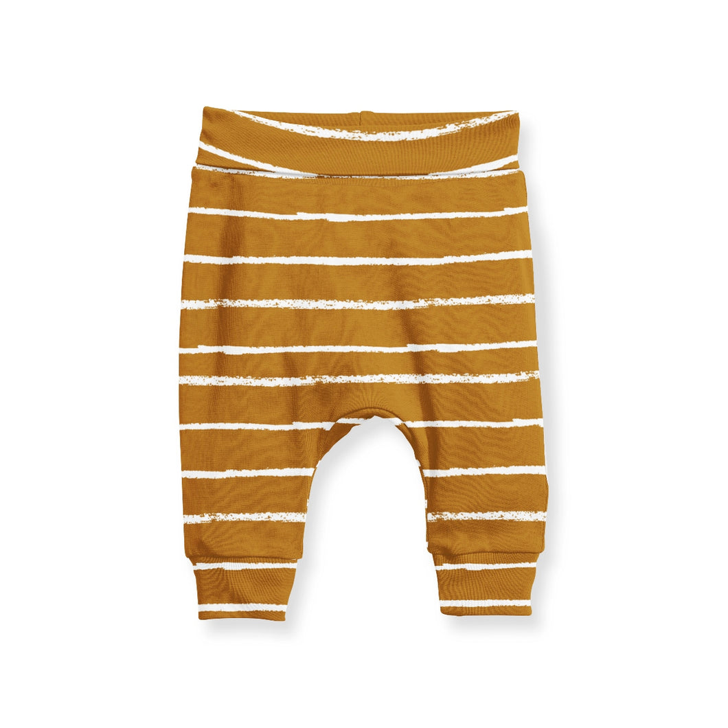Jogger Pants - Stripe Mustard