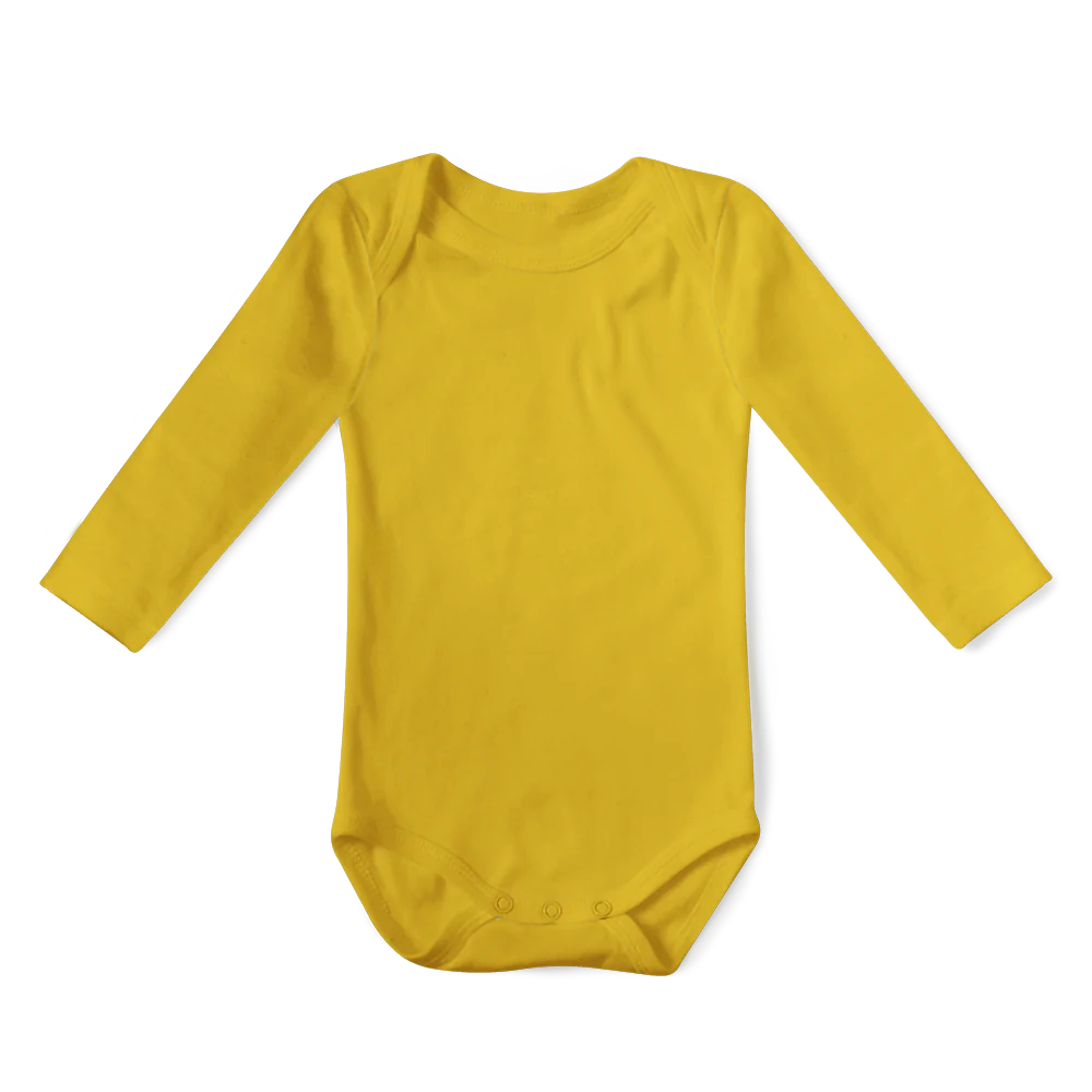 SALE - Long Sleeve Onesie - Mustard