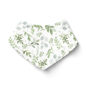 SALE - Bandana Bib - Watercolour Leaves