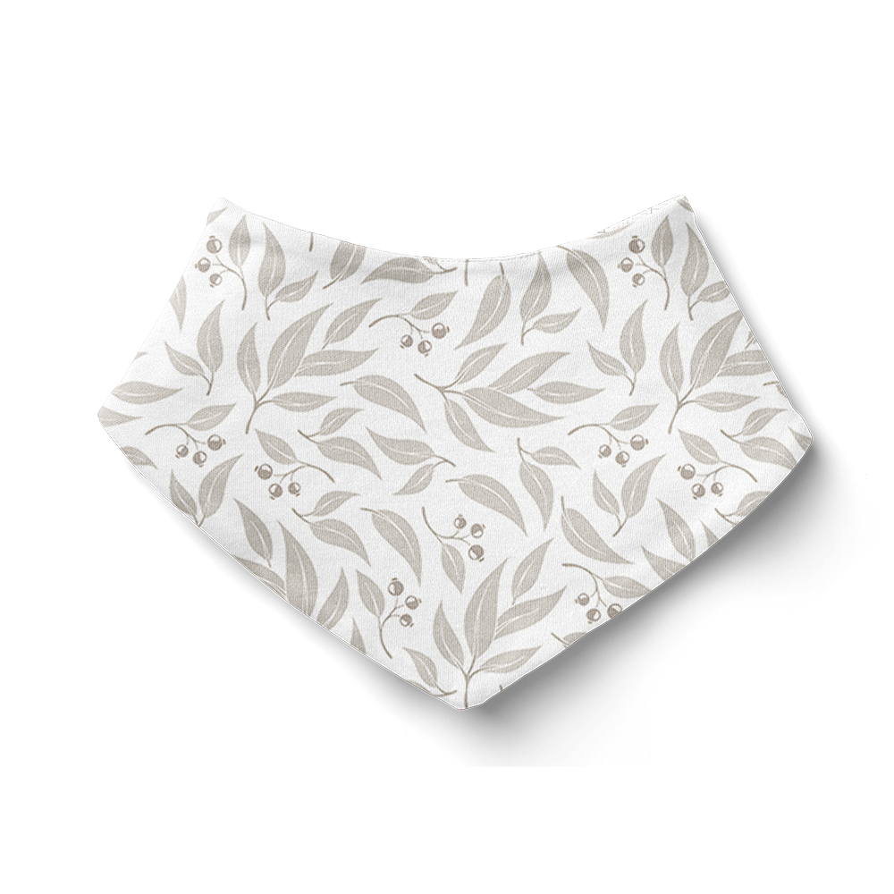 Bandana Bib - Willow Leaf Stone