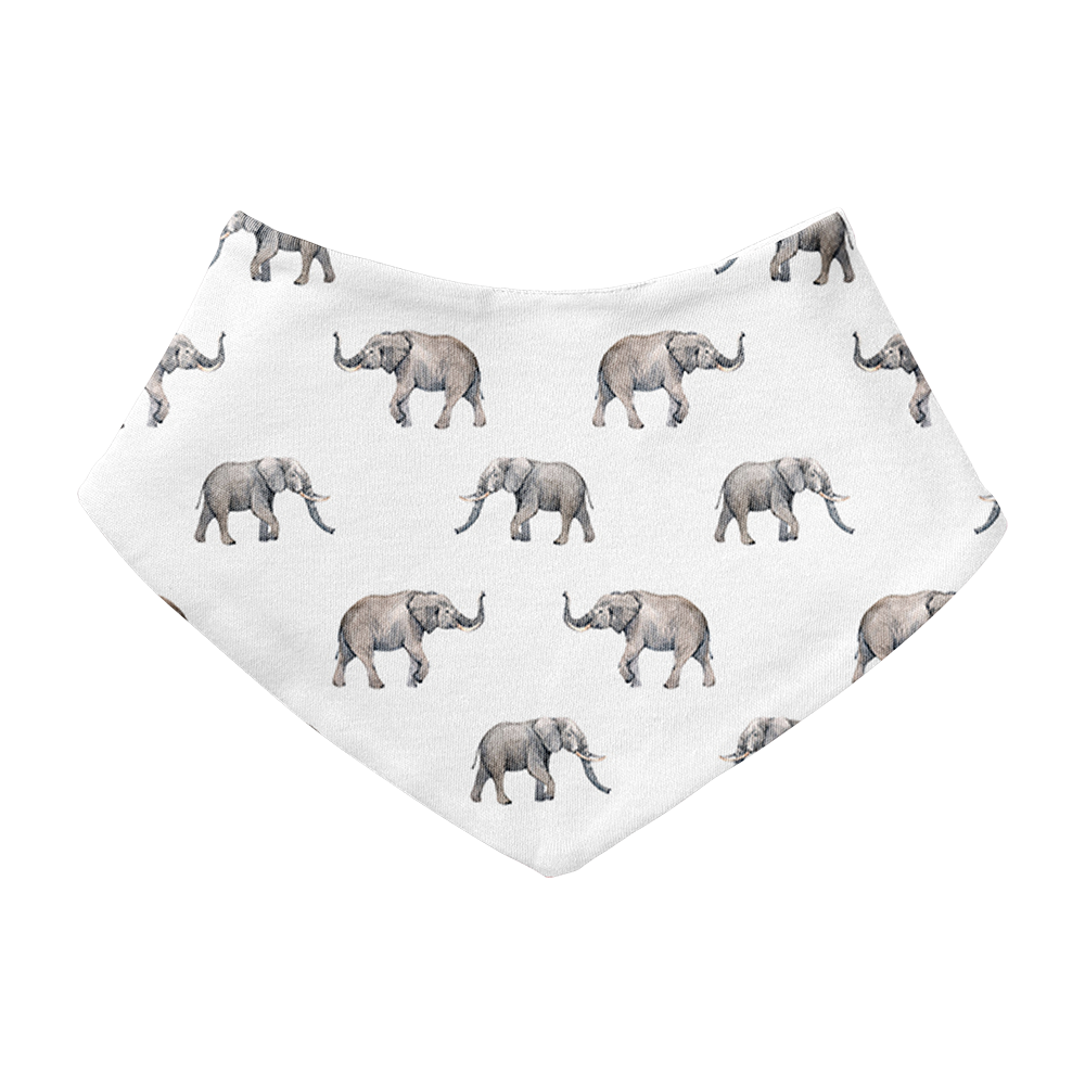 Bandana Bib - Elephants